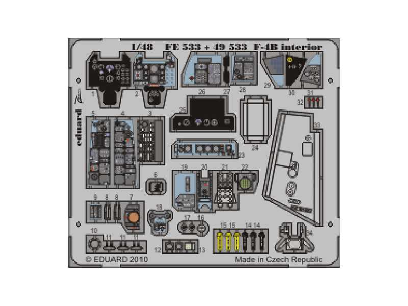 F-4B interior S. A. 1/48 - Hasegawa - - image 1