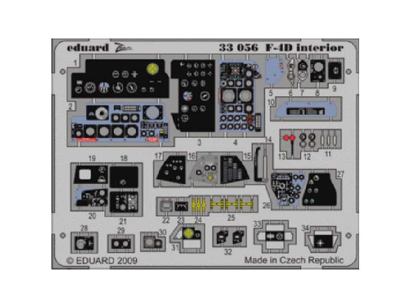 F-4D interior S. A. 1/32 - Tamiya - image 1