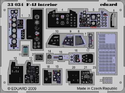 F-4J interior S. A. 1/32 - Tamiya - image 1