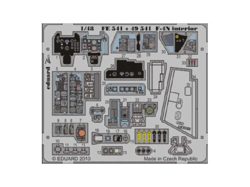 F-4N interior S. A. 1/48 - Hasegawa - - image 1