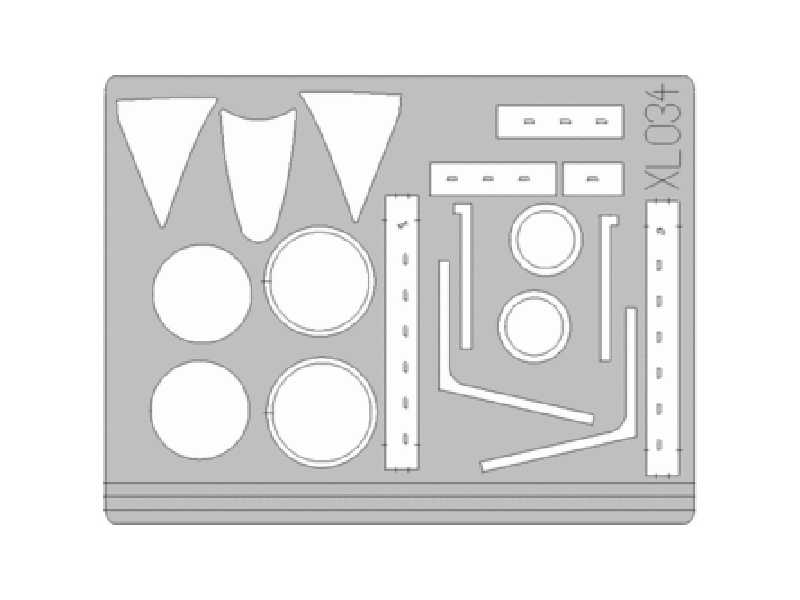  Hunter FGA.9/ Mk.58 1/32 - Revell - masks - image 1