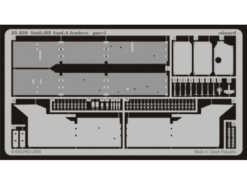 StuG. III Ausf. A fenders 1/35 - Dragon - image 1