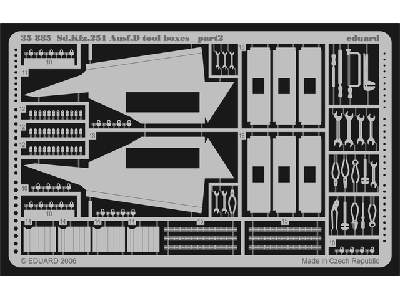 Sd. Kfz.251 Ausf. D tool boxes 1/35 - Dragon - image 3