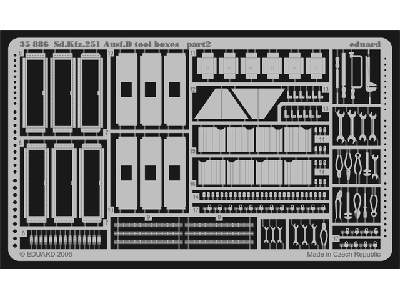 Sd. Kfz.251 Ausf. D tool boxes 1/35 - Afv Club - image 3