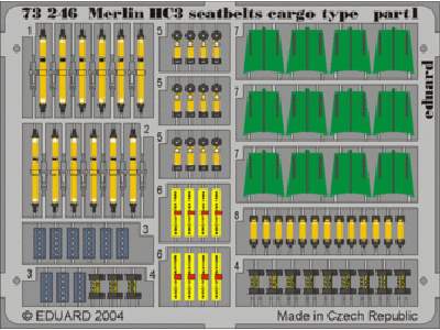 HC3 seatbelts cargo type 1/72 - Italeri - image 1