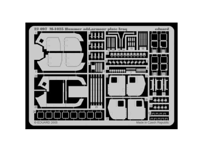 M-1025 additional armour plate Iraq 1/72 - Revell - image 1