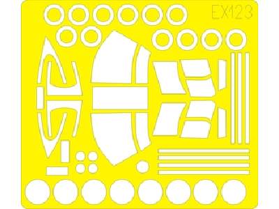  Kv-107 II Shirasagi 1/48 - Academy Minicraft - masks - image 1