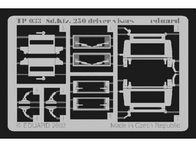 Sd. Kfz.250 driver visors 1/35 - Dragon - image 1