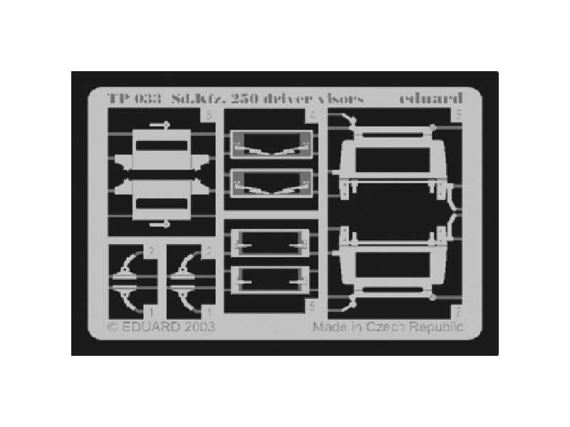 Sd. Kfz.250 driver visors 1/35 - Dragon - image 1