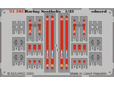 Sparco 4 points Red 1/43 - image 1