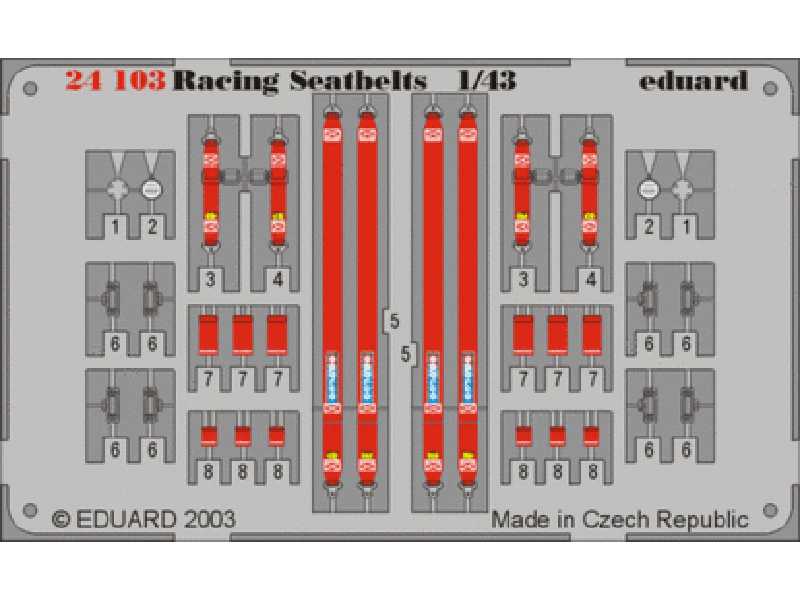 Sparco 4 points Red 1/43 - image 1