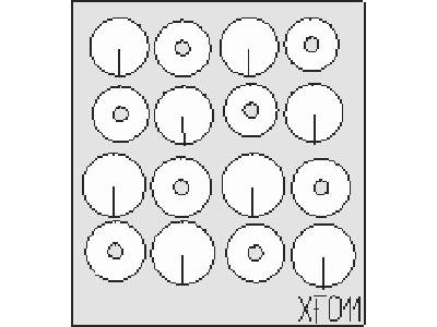  WWI Wheel Discs 1/48 - masks - image 1