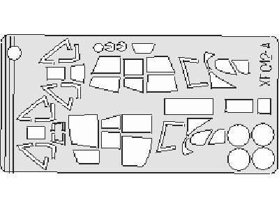  Me 410 1/48 - Monogram - masks - image 1