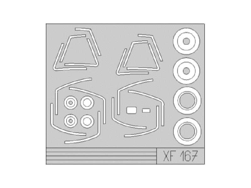  Mirage 2000C 1/48 - Heller - masks - image 1