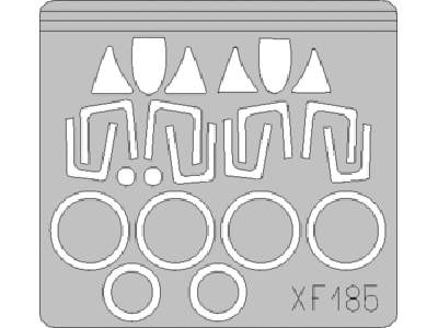  Su-15 Flagon 1/48 - Trumpeter - masks - image 1