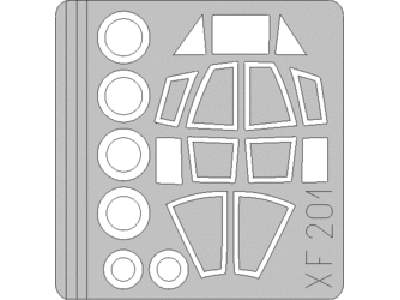  Vampire NF-10 1/48 - Hobbycraft - masks - image 1