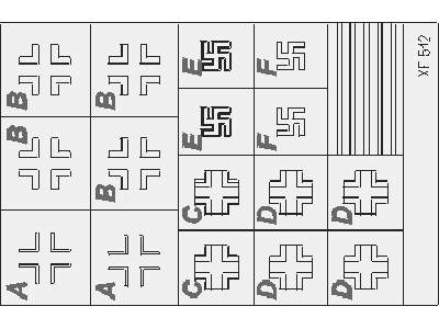  Ju 88 Night Fighters national insignia 1/48 - Dragon - masks - image 1