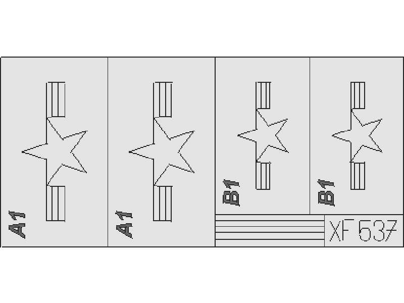  F4U Corsair Nat.  Insignia Post War 1/48 - masks - image 1