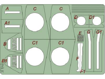  B5N2 Kate/ Fuchida Mkg 1/48 - Hasegawa - masks - image 1