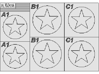  F4F Wildcat Nat.  Insignia 1941-43 1/32 - masks - image 1