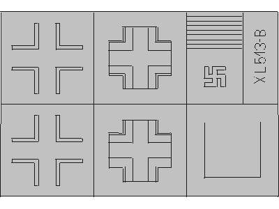  Bf 109G/ K National Insignia 1944 1/32 - masks - image 3