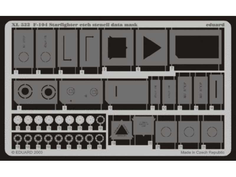  F-104 etch stencil data mask 1/32 - masks - image 1