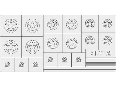  US Stars w/ segment Circle 1/35 - masks - image 1