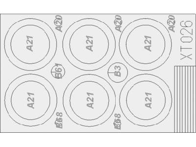  T-72 wheels 1/35 - Tamiya - masks - image 1