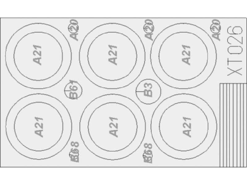  T-72 wheels 1/35 - Tamiya - masks - image 1