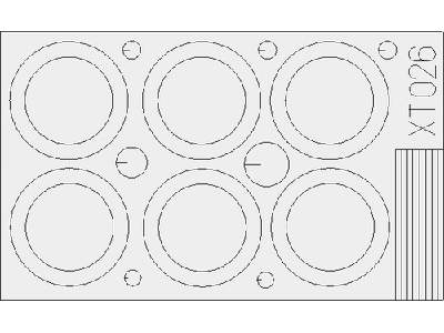  T-72 wheels 1/35 - Tamiya - masks - image 3