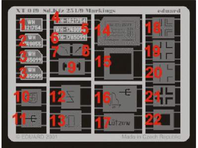  Sd. Kfz.251 Markings 1/35 - masks - image 1