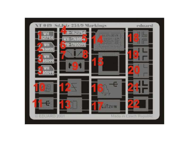  Sd. Kfz.251 Markings 1/35 - masks - image 1