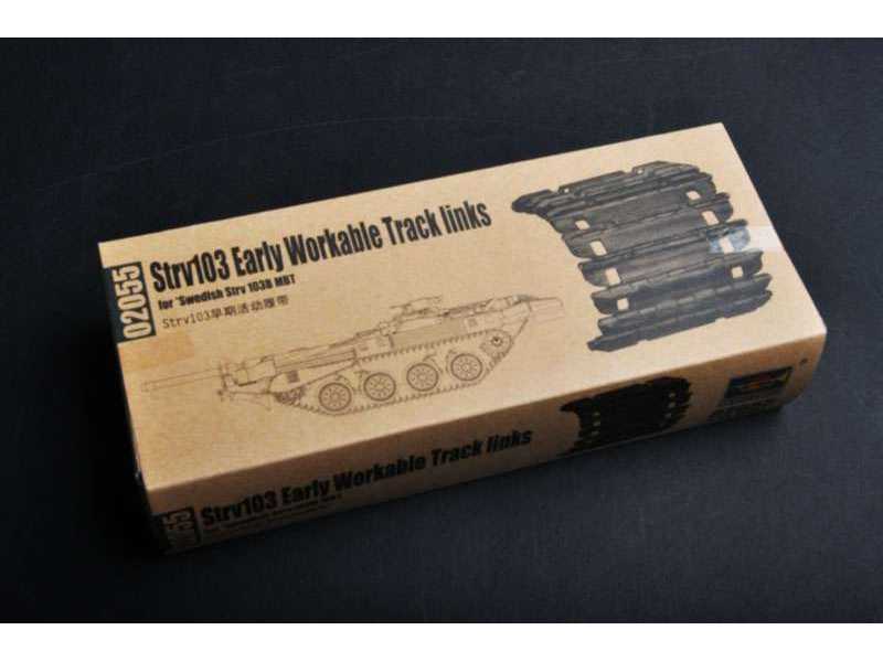 Strv103 Early Workable Track links for Swedish Strv 103B MBT - image 1