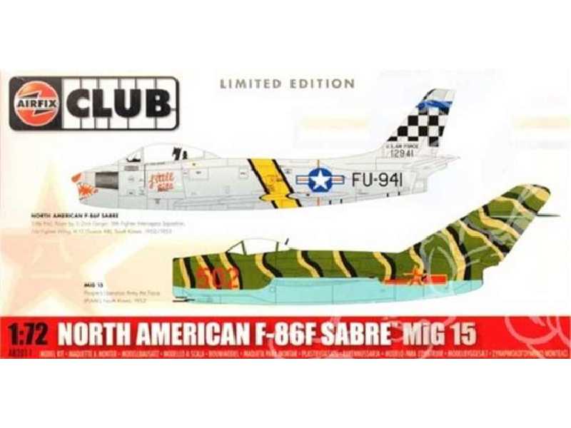 F-86 Sabre vs MiG-15 Korea Limited Edition Airfix Club - image 1