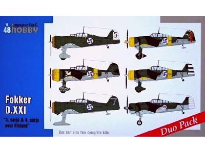 Fokker D.XXI Duo Pack - 3 sarja & 4 sarja over - image 1