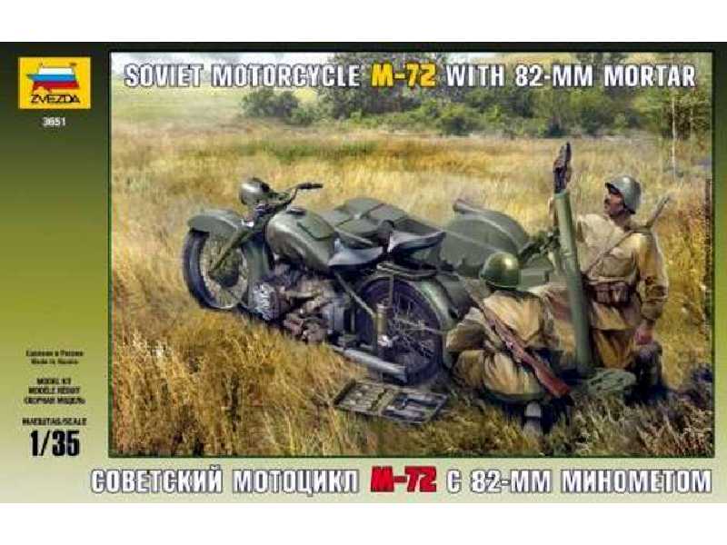 Soviet Motorcycle M-72 with Mortar - image 1