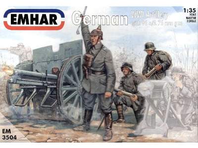 German WW I Artillery with 76 mm Gun - image 1