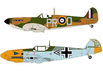 Dogfight Double Gift Set - Spitfire 1A/Messerschmitt Bf109E - image 2