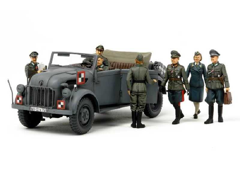 German Steyr 1500A w/7 Figures - Kommandeurwagen HQ Staff Set - image 1 German Steyr 1500A w/7 Figures - Kommandeurwagen HQ Staff Set - image 1