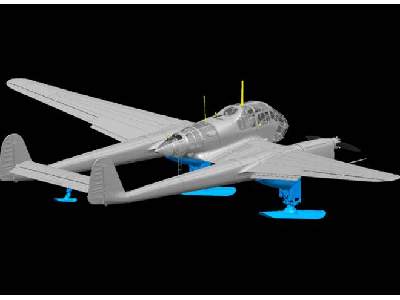 WWII German Focke-Wulf Fw-189A-1 with Sonderaktion Schneekufen - image 4