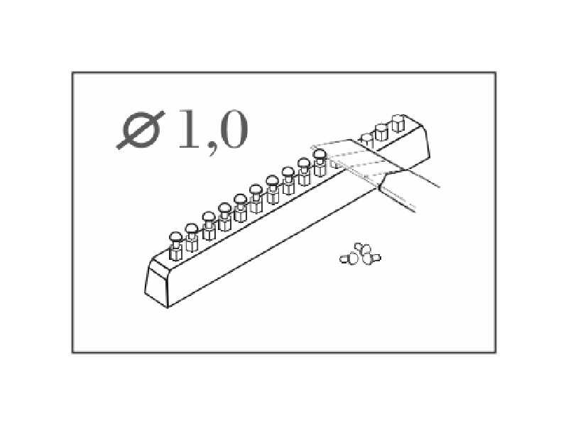 Button - head rivet calibre 1,2 mm (60 pcs) A - image 1