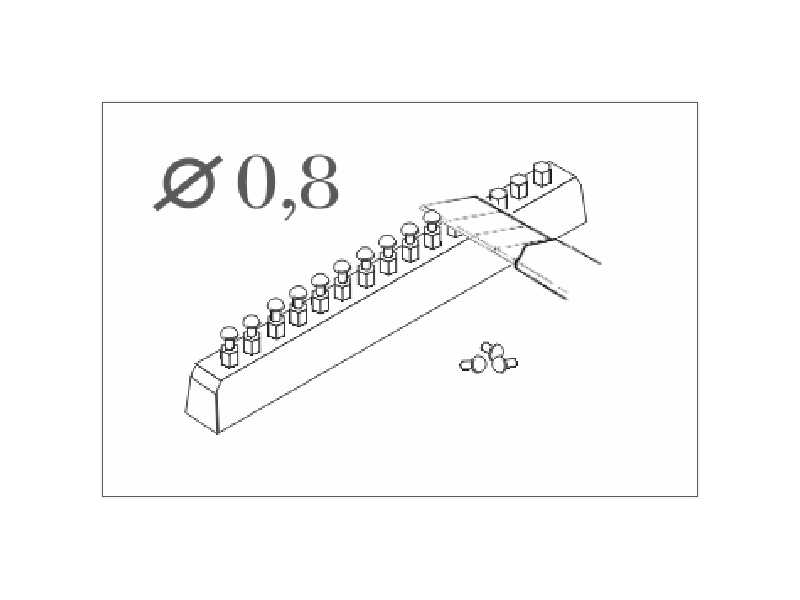 Button - head rivet calibre 0,8 mm (60 pcs) - image 1