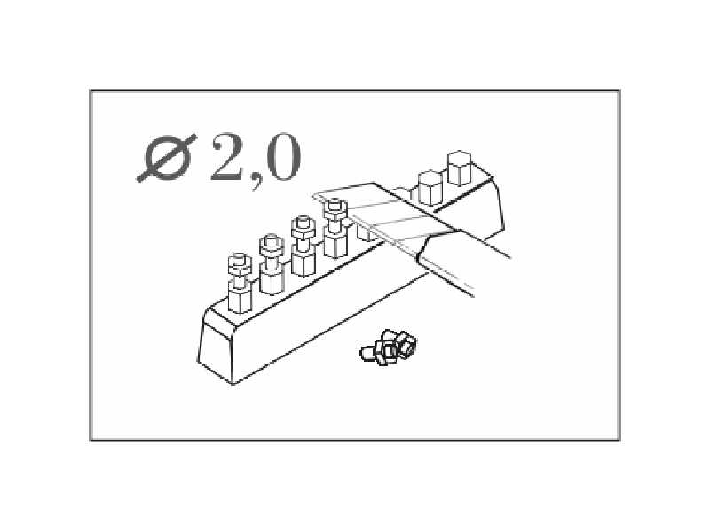 Bolt with hexagonal head 2,0 mm (44 pcs) - image 1