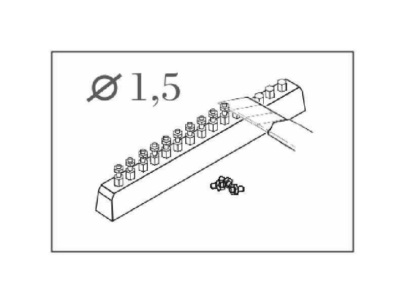 Bolt with hexagonal head 1,5 mm (60 pcs) - image 1