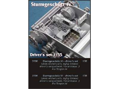 StuG IV - driver's set for Dragon kit - image 1