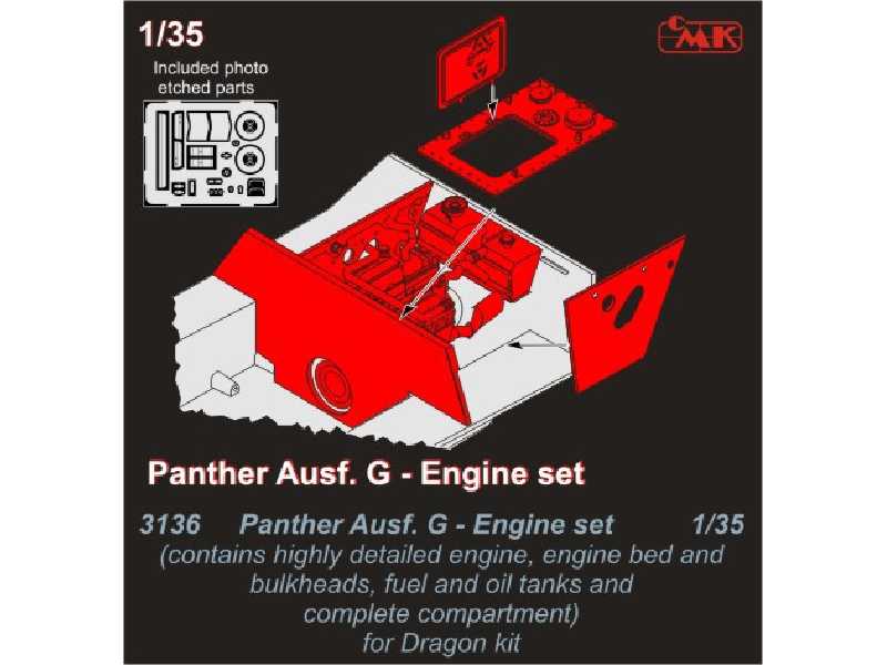 Panther Ausf. G  Engine set 1/35 for Dragon kit - image 1