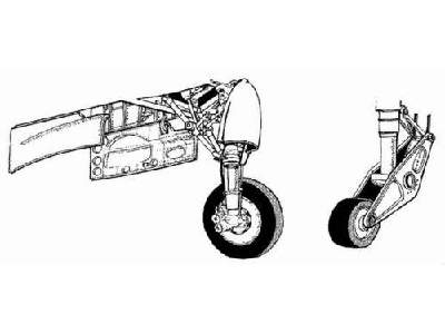 A-1H Skyraider Undercarriage Set - image 1