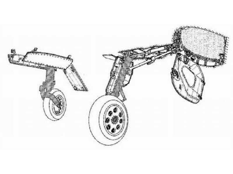 BAC Lightning Undercarriage Set - image 1 BAC Lightning Undercarriage Set - image 1