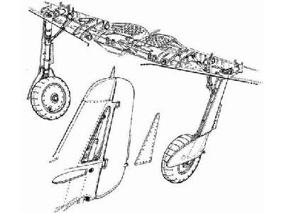 Fw 190 Undercarriage Set - image 1