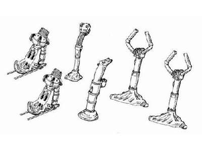 German rudder pedals and control column WW II - image 1